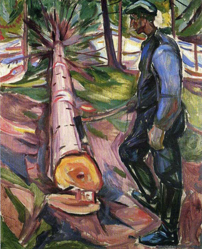 lumberjack by Edvard Munch